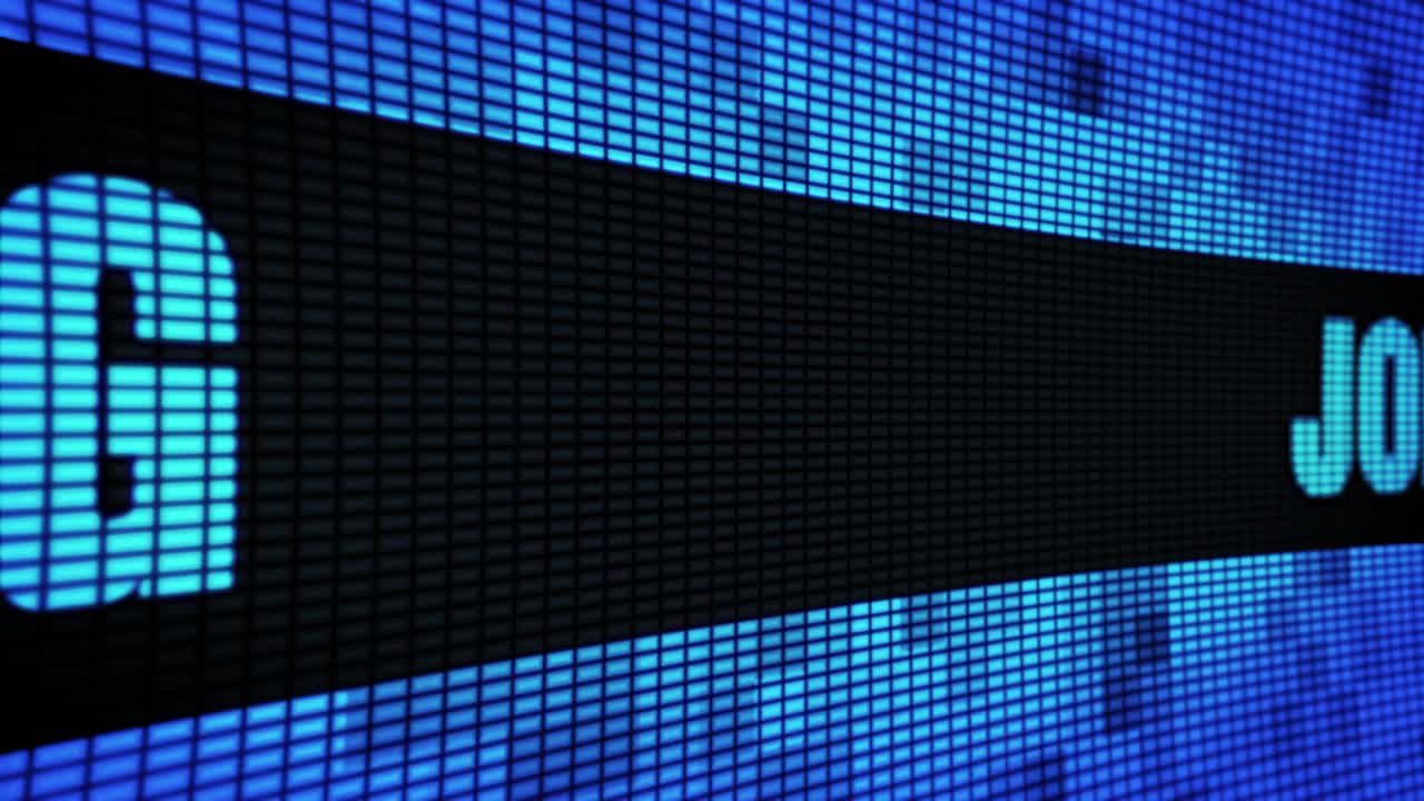 Job and Wesburg on LED Screen