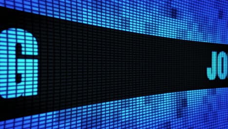 job and wesburg on led screen