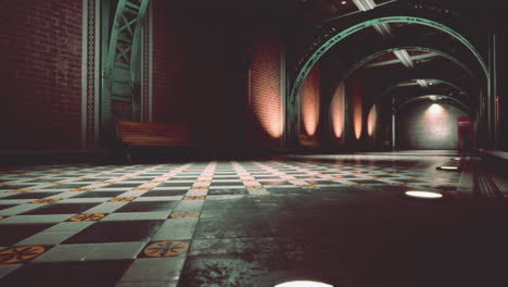 vintage train station tunnel