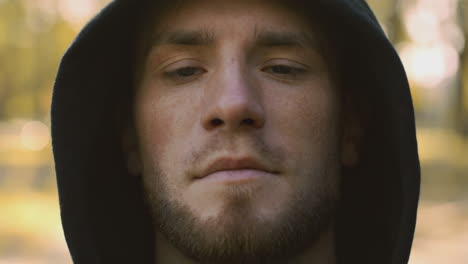 man in a hoodie