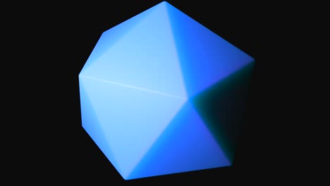 forma geométrica azul abstracta