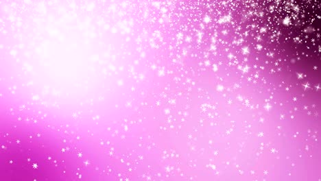 loopable, seamless loop christmas background with small snowflakes star particles. light ray beam effect.