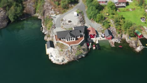 Aerial-view-of-the-coastal-village