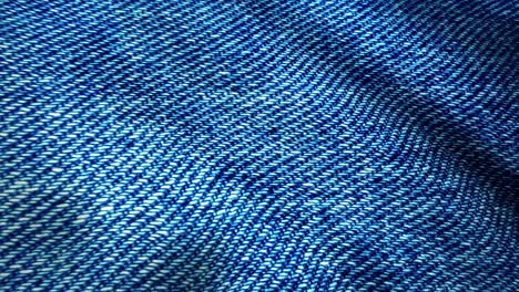 close-up of blue denim fabric