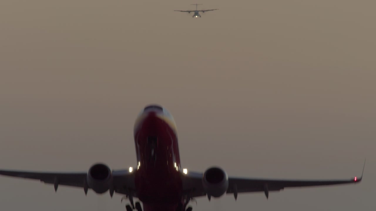 Decollo e atterraggio di un aereo