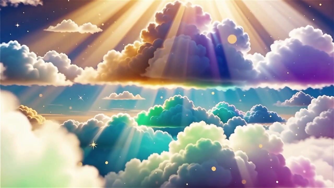 Christian Heavenly Light Worship Background