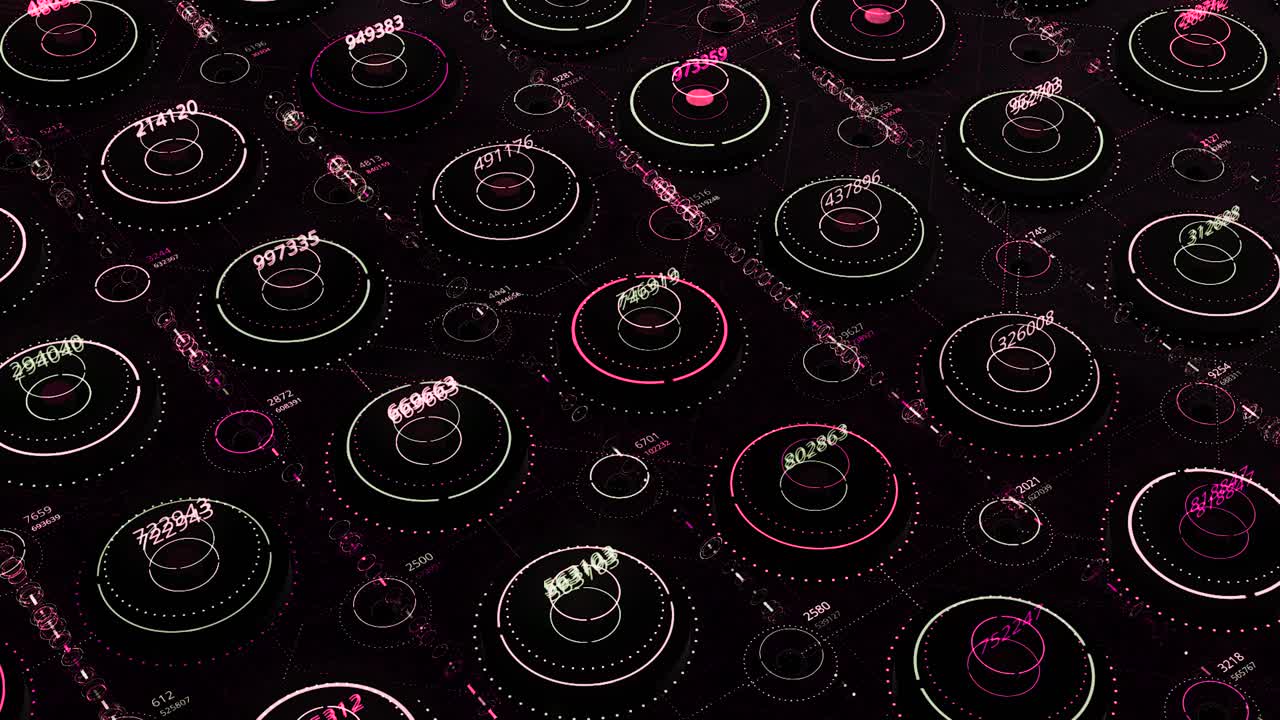 interfaz digital futurista y abstracta