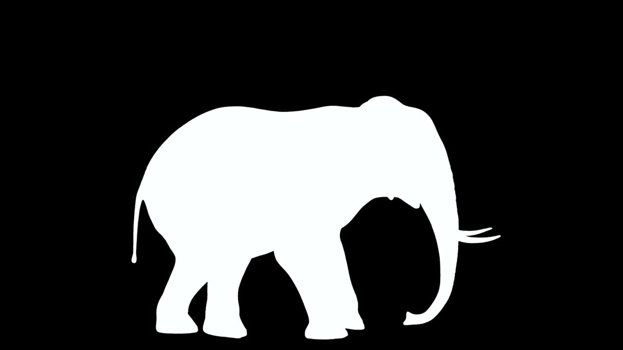 CG render of running elephant .Loop animation. | Premium Stock Video ...