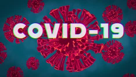 Rotierendes-Covid-19-Virus