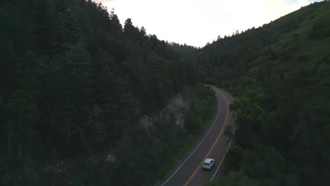 traffic on countryside road in rural new mexico usa