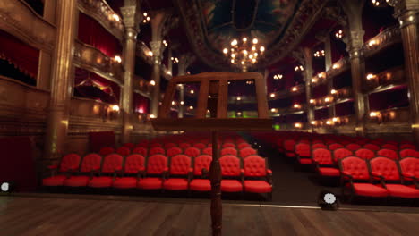 empty stage in a grand theater