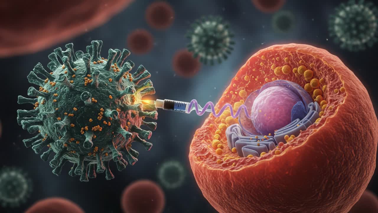 Intricate Interaction Between Virus and Host Cell: Visualizing the Mechanism of Infection and Response at a Molecular Level