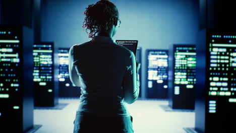 employee runs code in data center