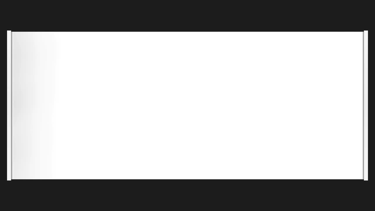 검은색 배경에 수평으로 롤 빈 배너, 모든 메시지에 대한 장소.