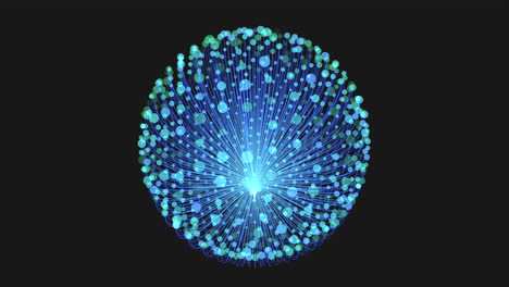 Circle of dots and lines a fingerprint representation