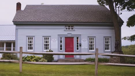 front-view-of-the-original-Home-of-the-Knights,-Joseph-Sr-and-Newel-Knight-and-the-place-of-the-first-branch-of-the-church-of-Christ,-Mormons-located-in-Colesville,-New-York-near-Bainbridge