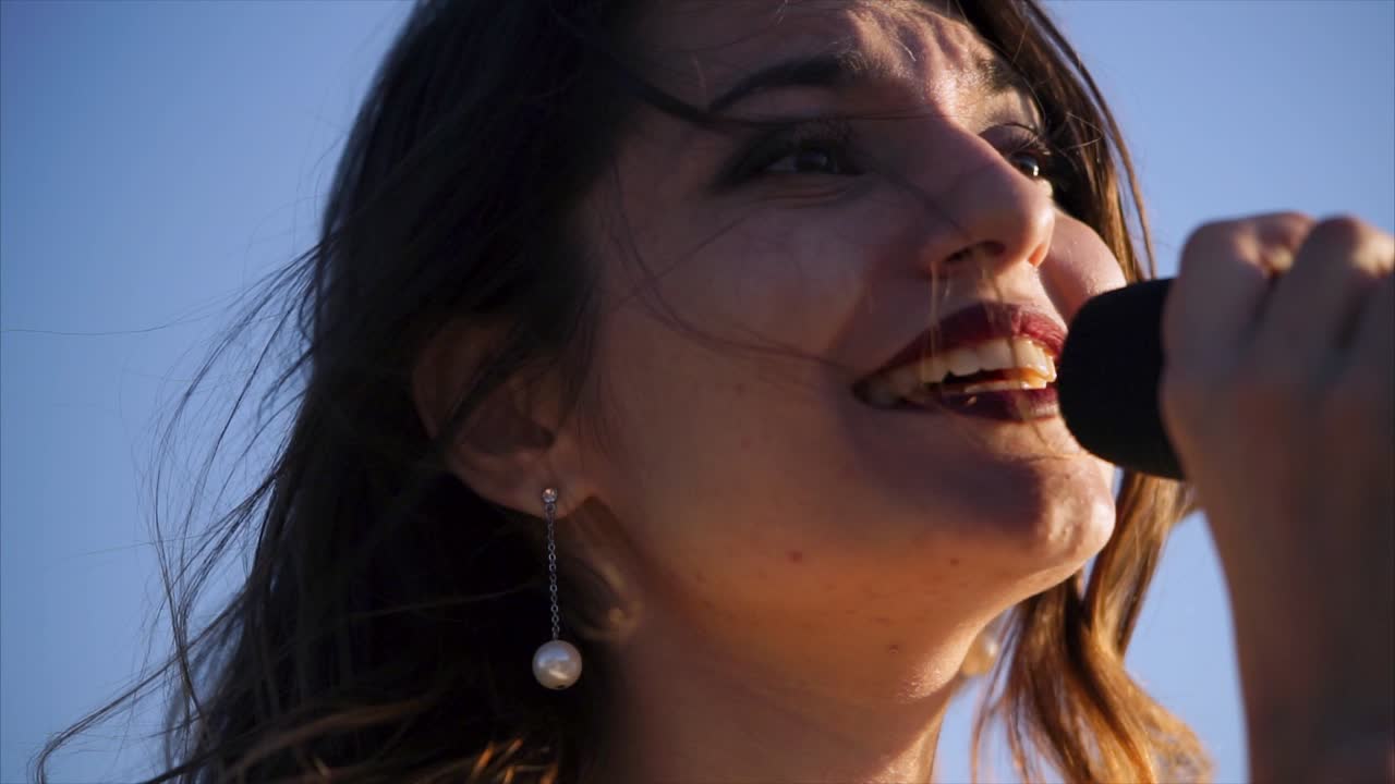 Woman Singing Live Performance