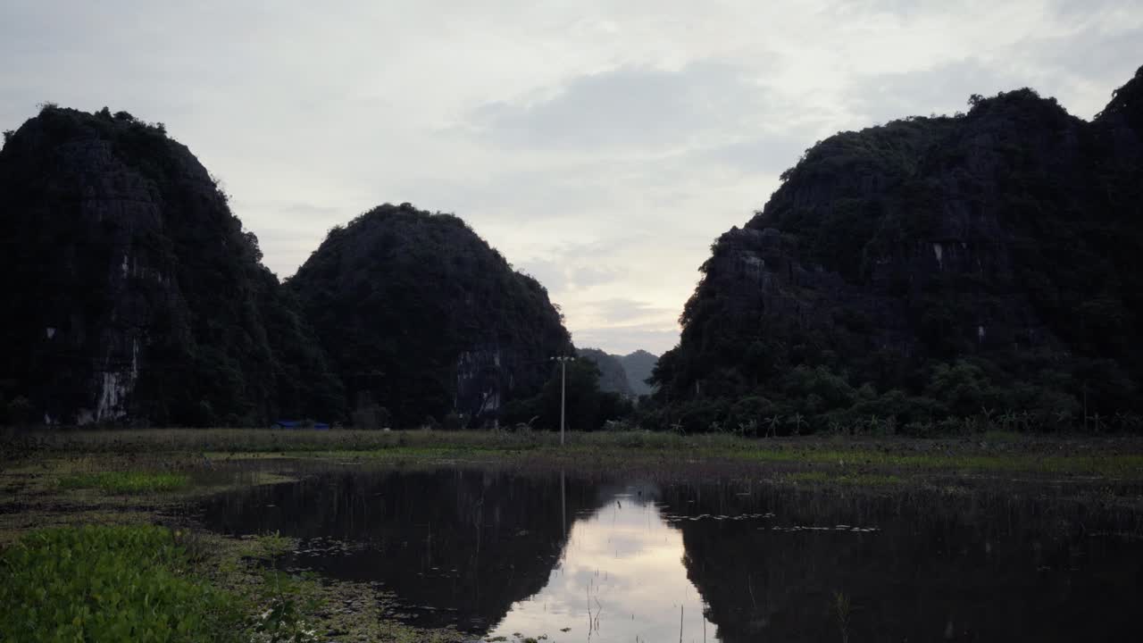 Serene Sunset Landscape in Vietnam