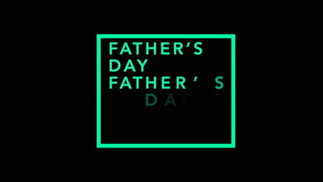 Father's-Day-celebration-green-square-surrounded-by-smaller-squares-displaying-Father's-Day---visually-captivating-design