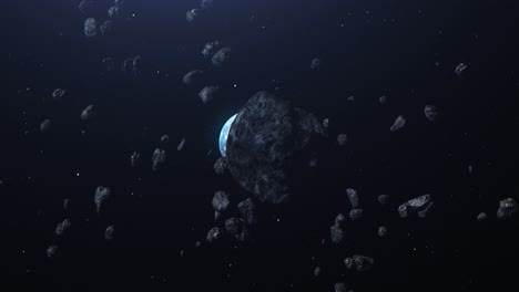 la tierra bajo amenaza de asteroides