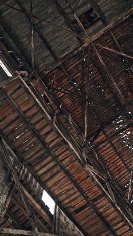 abandoned ruined industrial factory building. ruins and demolition concept vertical video