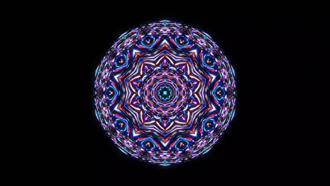 beautiful abstract kaleidoscope that shines, a radiant light that regulates the subtle movements