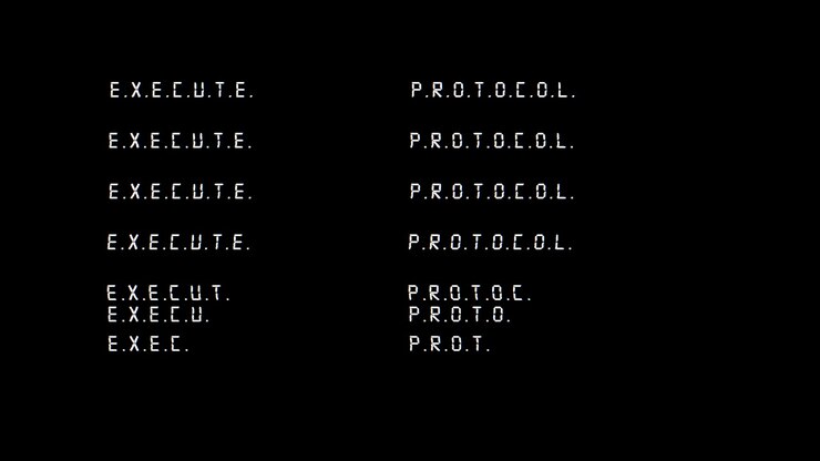 Vintage DOS-style command interface executing data protocols. Ideal for cybersecurity history, hacking concepts, and 1980s-inspired technology presentations.