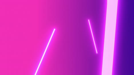 pulsating pink and purple neon strip lights floating on a pink and purple background