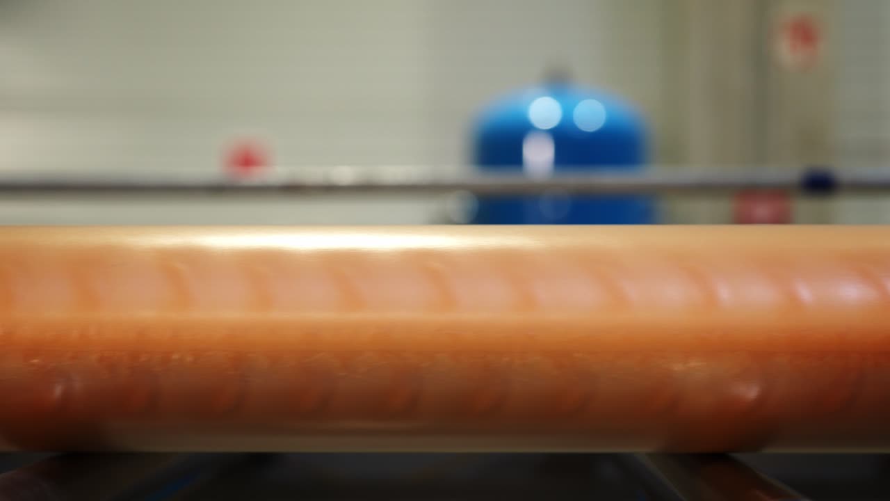 Industrial polymer extrusion in production line