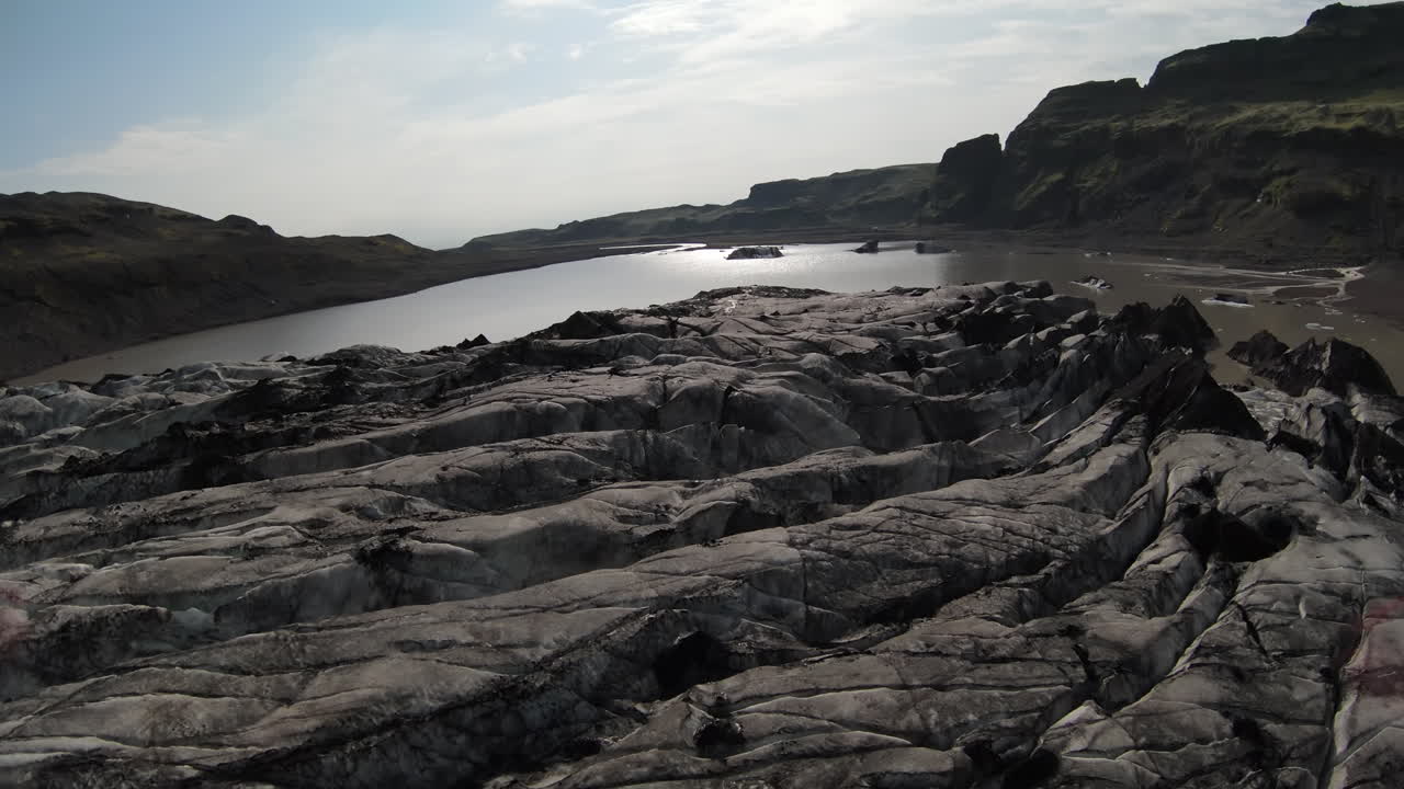 아이슬란드의 빙하 풍경