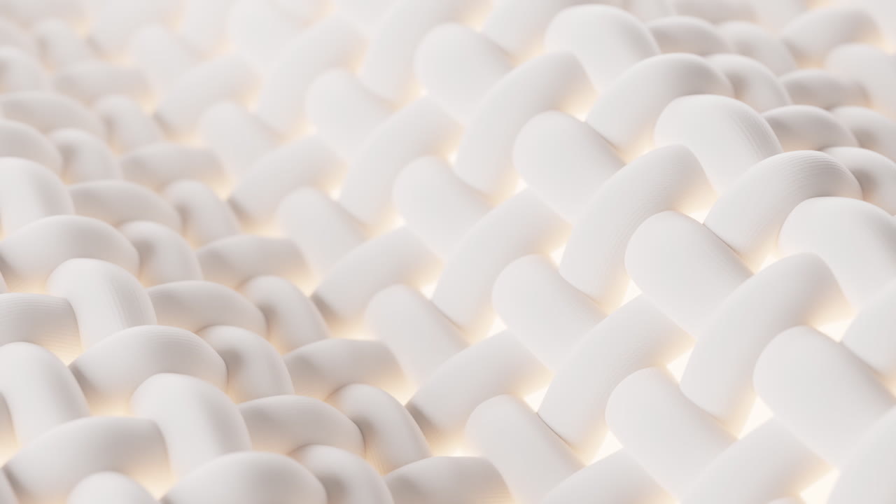 tela de onda con detalles microscópicos, renderización en 3d.