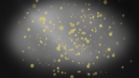 animación de puntos de luz sobre un fondo negro
