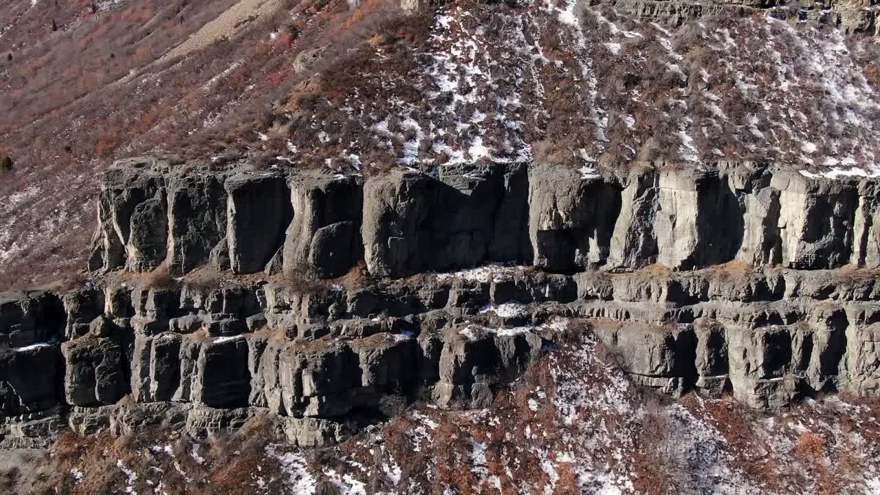 프로보 협곡 록키 산맥의 아름다운 무인 항공기 전망
