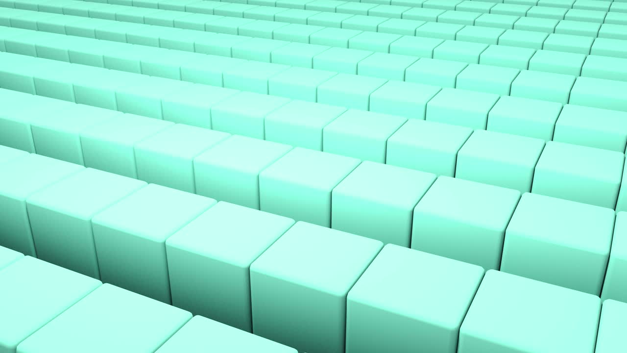 набор разных цветов 3d-кубиков вращающейся анимации. 4k беспрепятственный цикл формирует фоновые кадры.