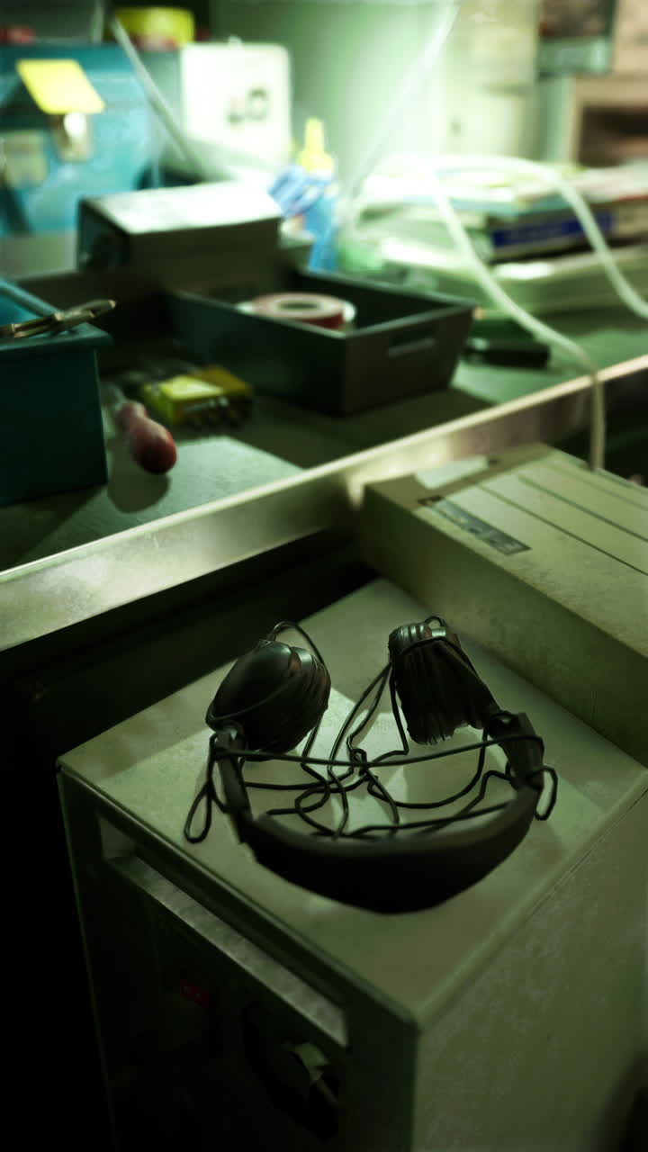 variedad de aparatos en la habitación