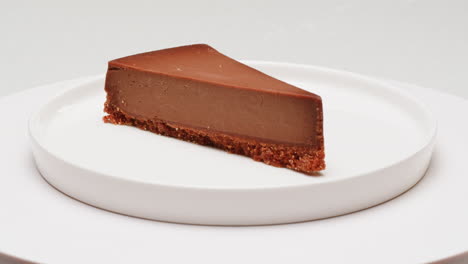 slice of chocolate cheesecake