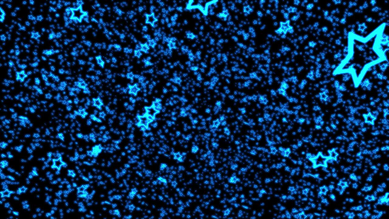 a través de las estrellas azules