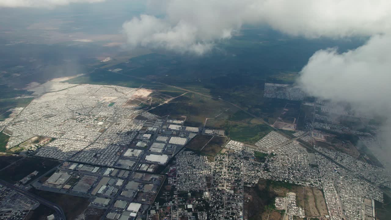 City Development: Wide Aerial Shot of Reynosa Urban Landscape