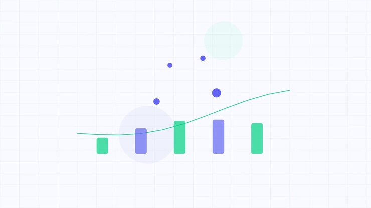 Animated Bar Chart Showing Growth Trends