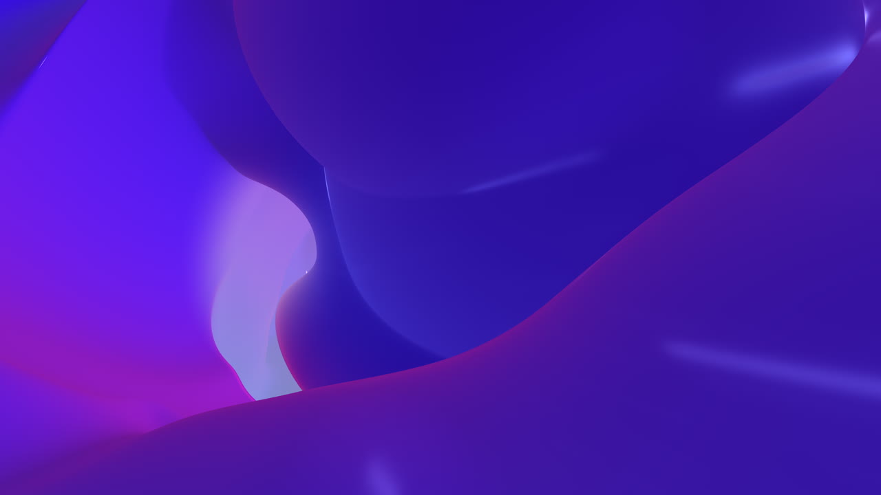 Vibrant digital artwork featuring a dynamic abstract shape in shades of blue, purple, and pink. Fluid, swirling lines create a sense of movement and energy, captivating the viewer's attention with its dynamic colors and forms