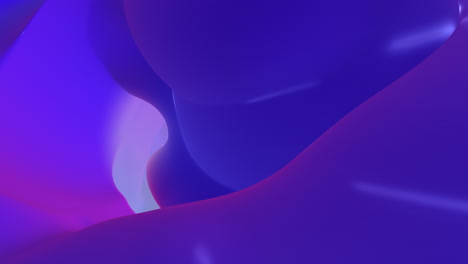 vibrant digital artwork featuring a dynamic abstract shape in shades of blue, purple, and pink. fluid, swirling lines create a sense of movement and energy, captivating the viewer's attention with its dynamic colors and forms