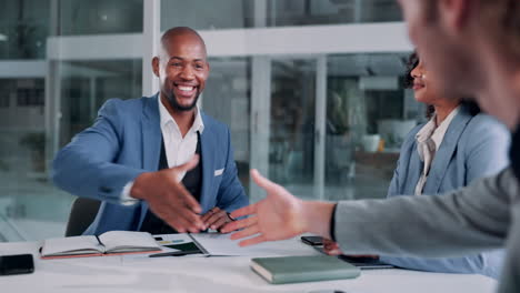 successful business meeting and handshake