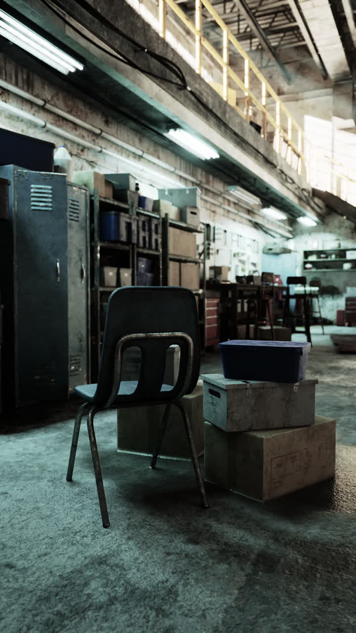 버려진 창고 내부