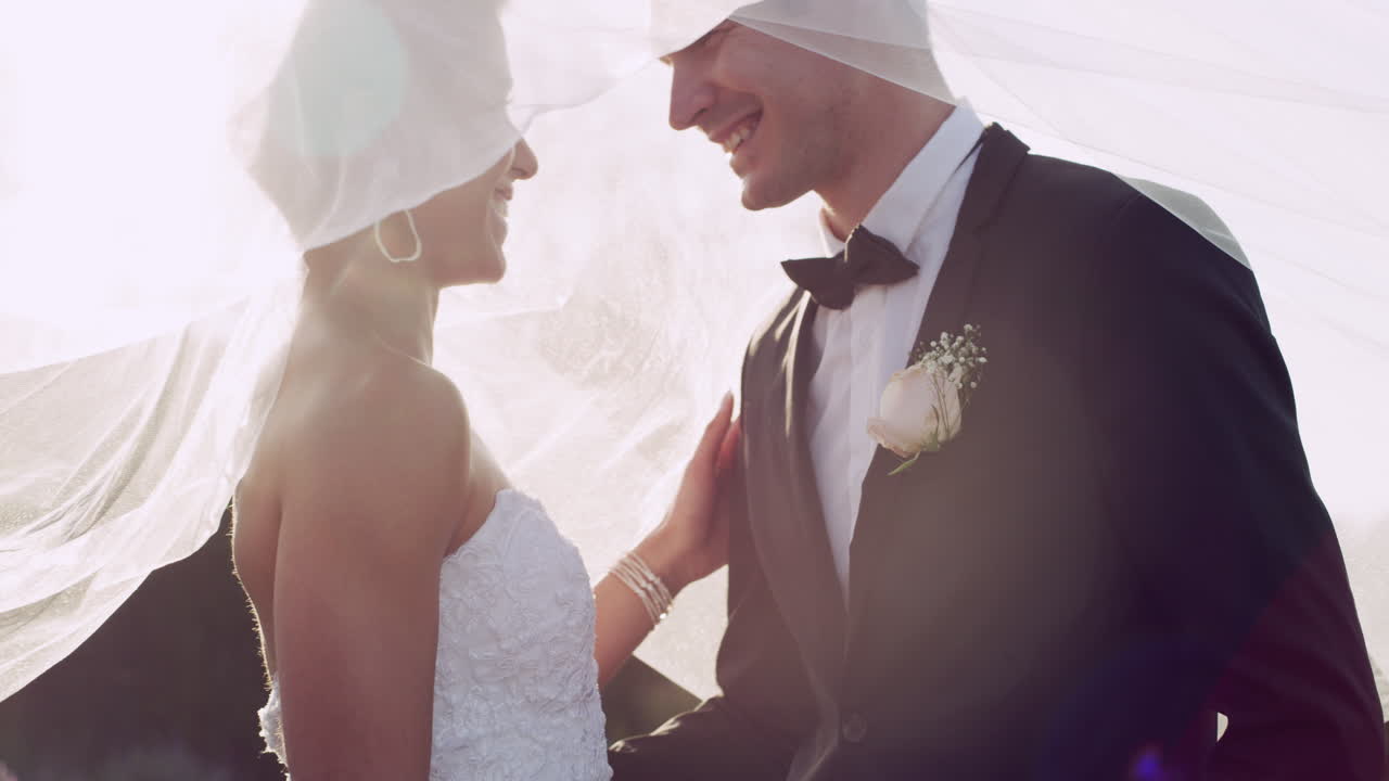 베일 아래의 결혼 부부 초상화