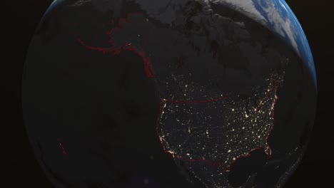 earth usa maryland night