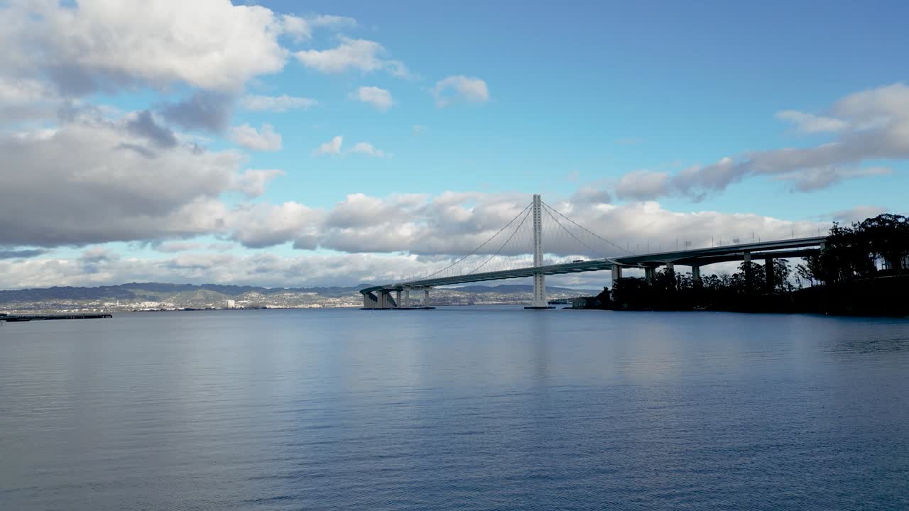 Scenic View of a Bridge Over a Bay