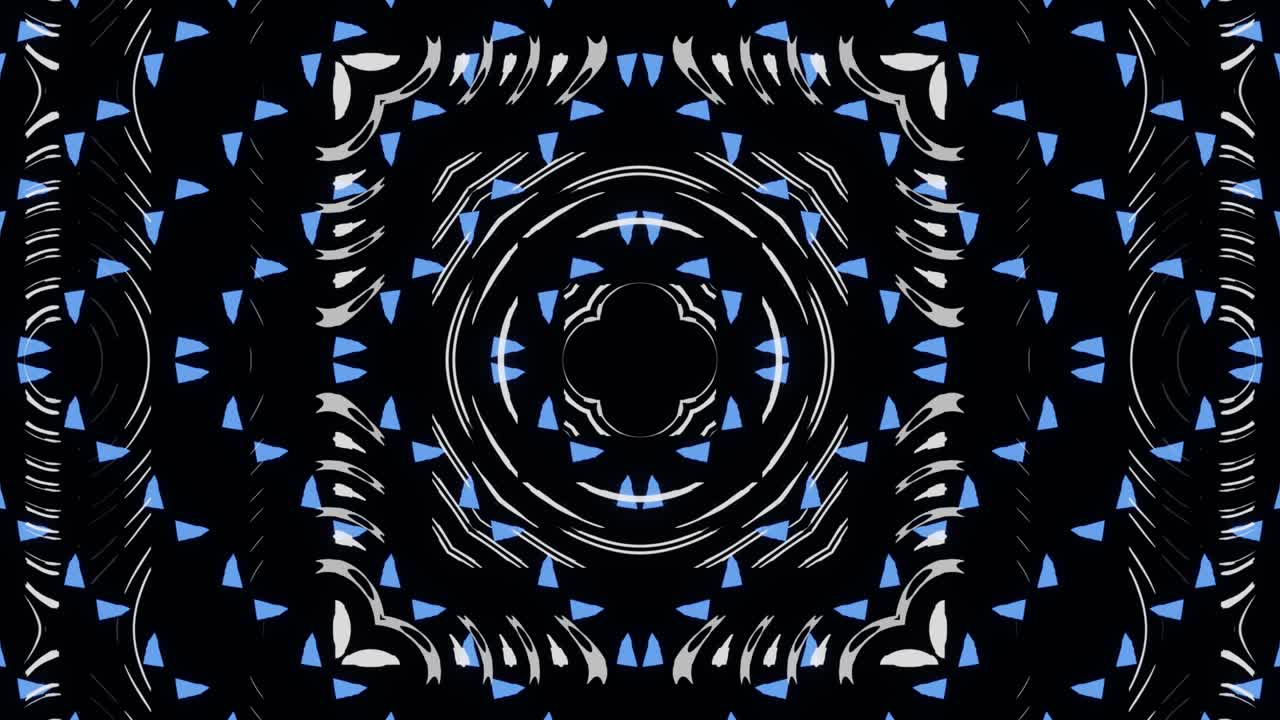 pulsación caótica de un patrón de cuadrados abstractos