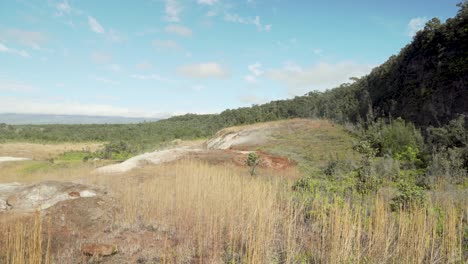 Sulfur-and-steam-rising-out-of-the-ground-from-a-nearby-volcano