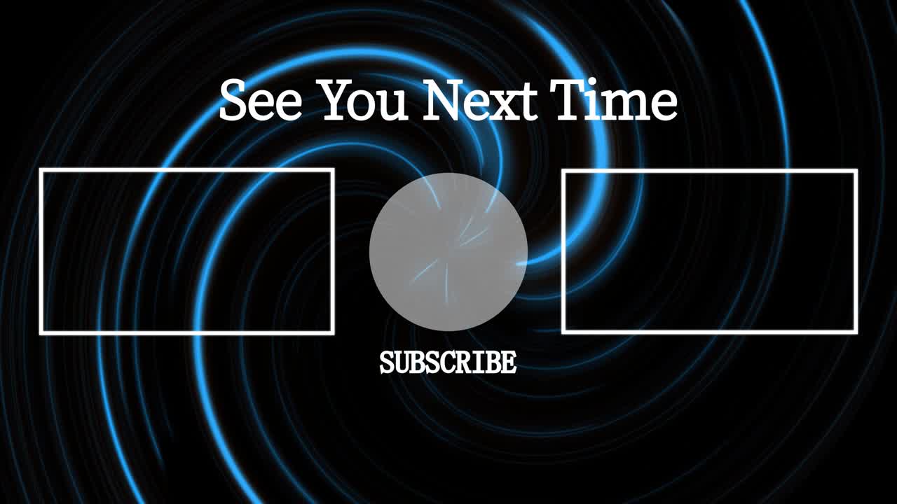 보르텍스 네온 엔드 카드 엔딩 스크린 모션