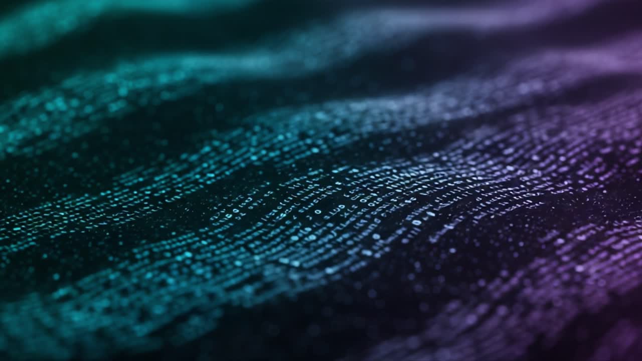 A Dynamic Visualization of Data Patterns: Explore the Intricate Flow of Numeric Sequences and Their Transformations Over a Digital Surface